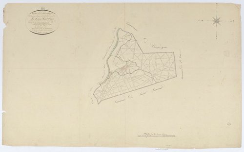Lacroix-Saint-Ouen - Cadastre napoléonien, tableau d'assemblage, feuille unique