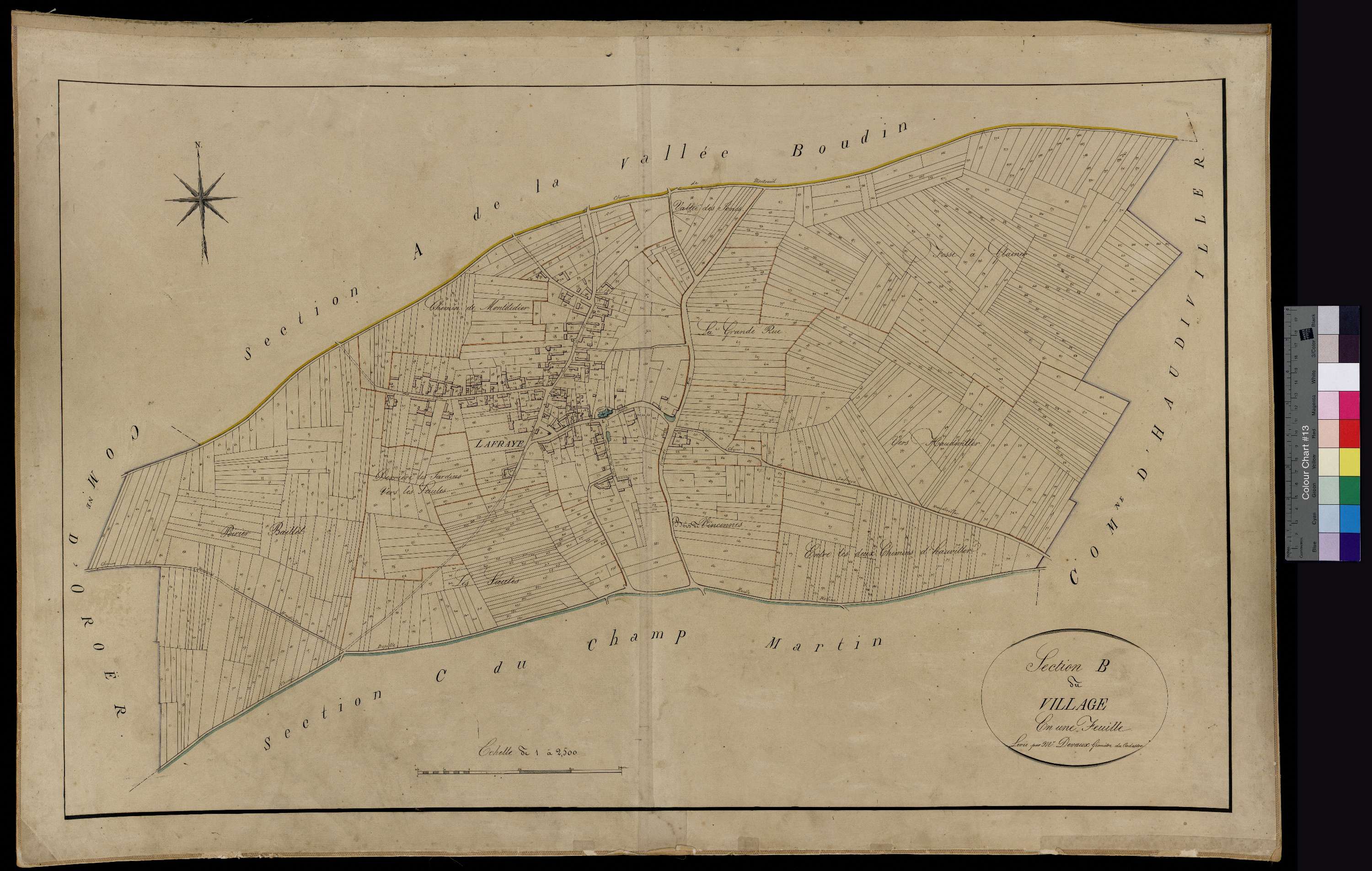 Lafraye - Cadastre napoléonien, section B