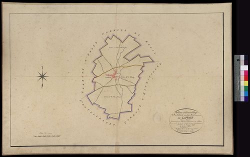 Lafraye - Cadastre napoléonien, section tableau d'assemblage