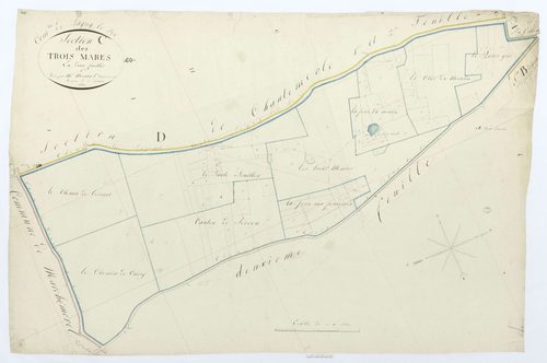 Lagny-le-Sec - Cadastre napoléonien, section C1