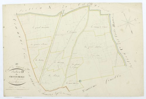 Lagny-le-Sec - Cadastre napoléonien, section D1