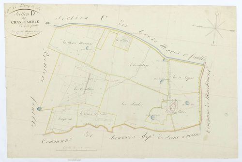 Lagny-le-Sec - Cadastre napoléonien, section D2