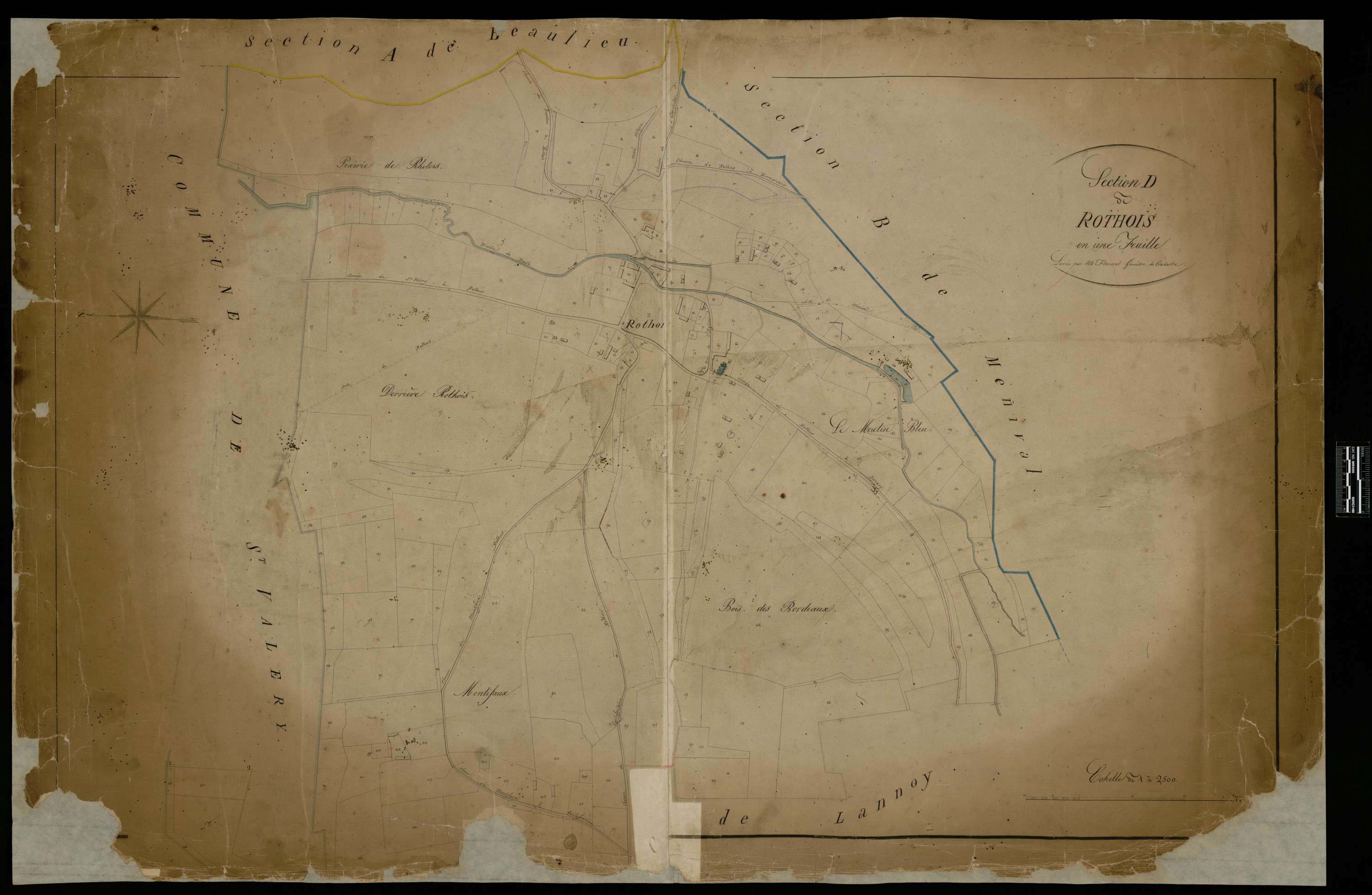 Lannoy-Cuillère - Cadastre napoléonien, section D