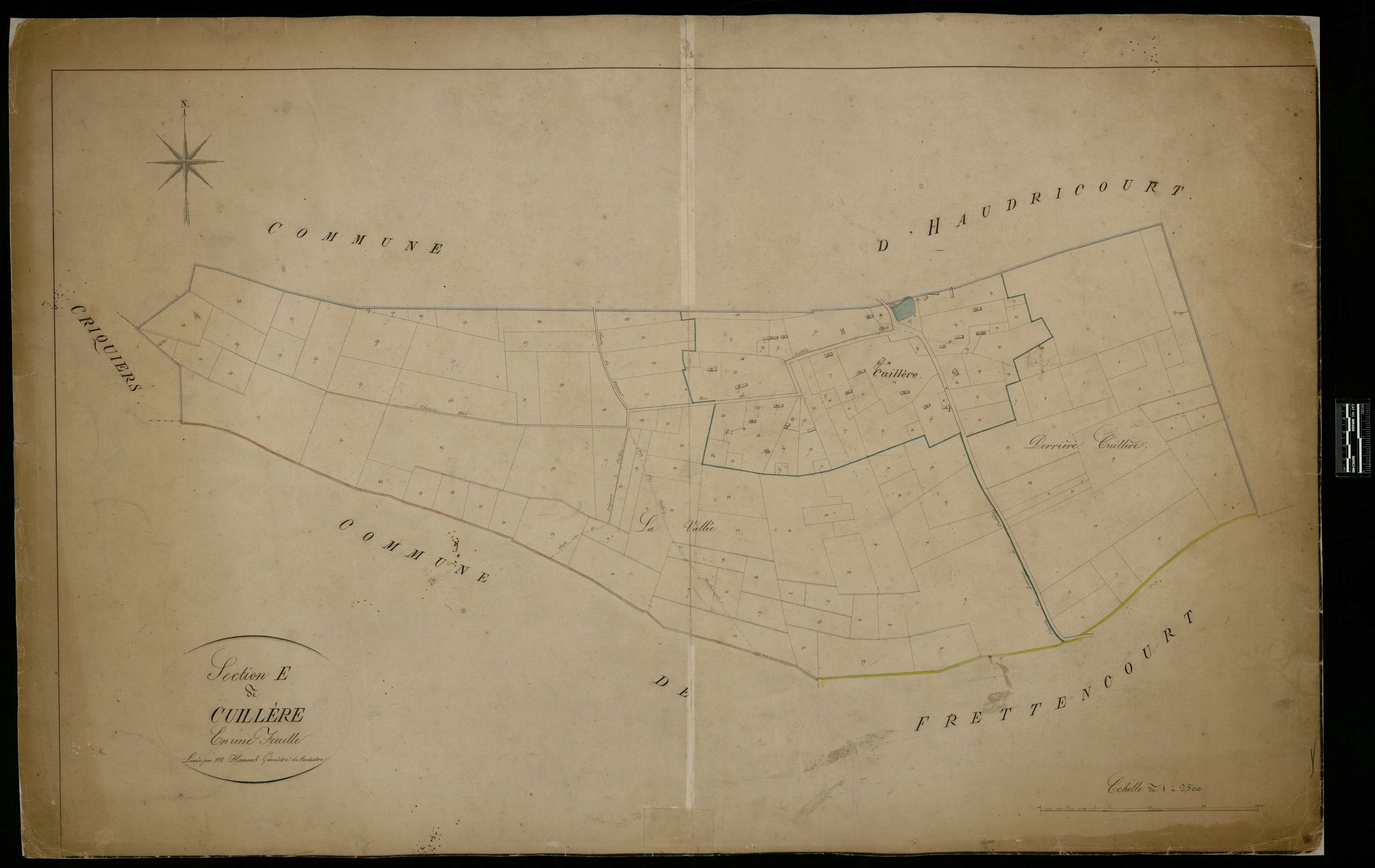 Lannoy-Cuillère - Cadastre napoléonien, section E