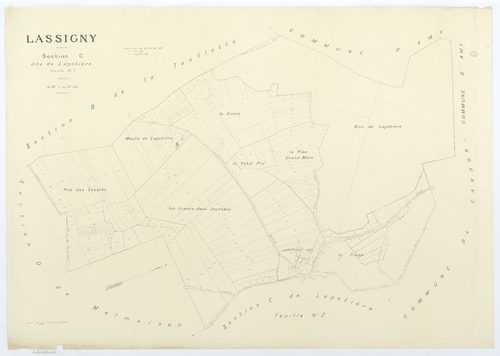 Lassigny - Cadastre napoléonien (copie), section C1