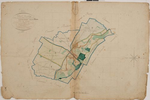 Liancourt-Saint-Pierre - Cadastre napoléonien, tableau d'assemblage