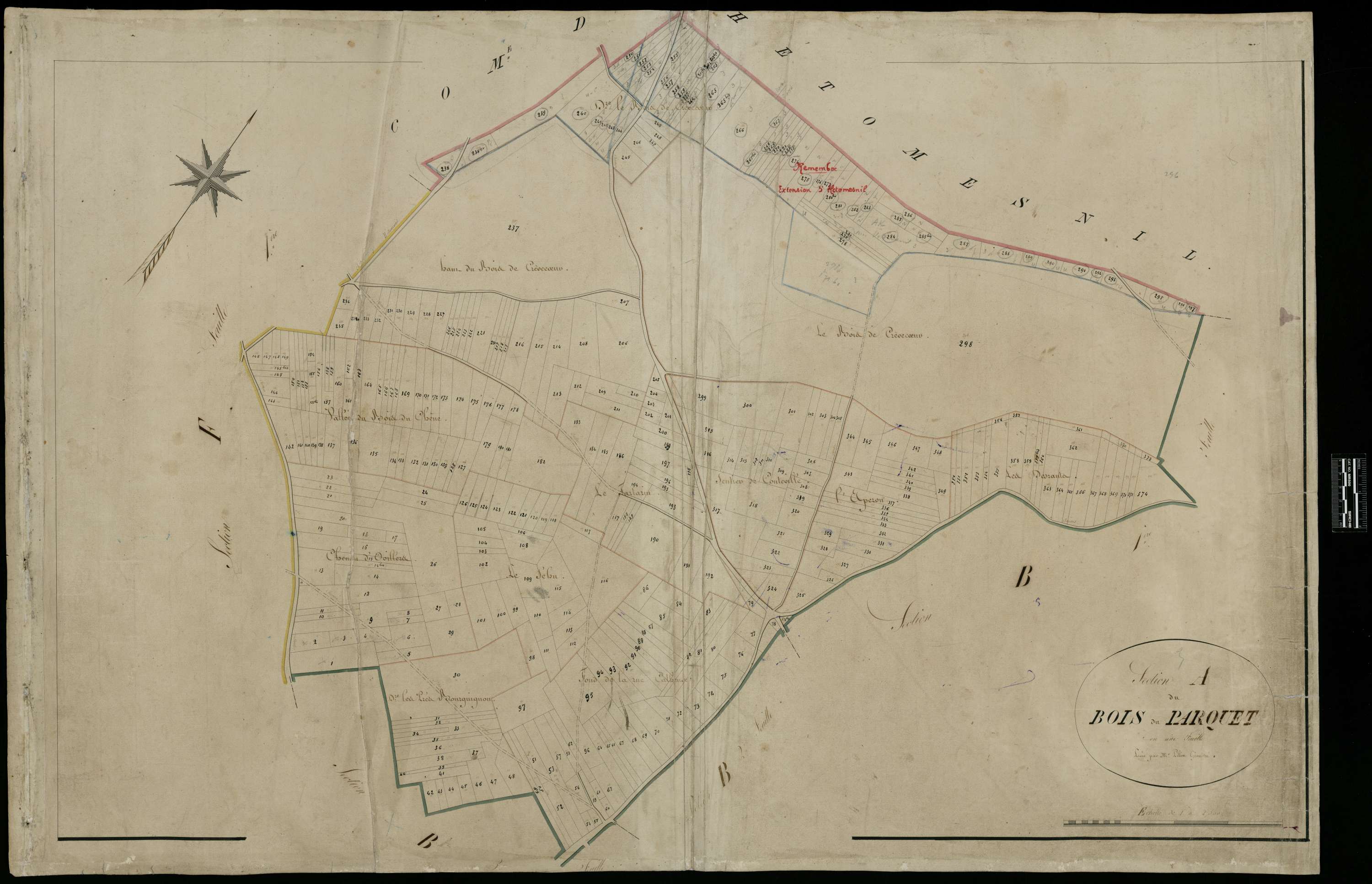 Lihus - Cadastre napoléonien, section A