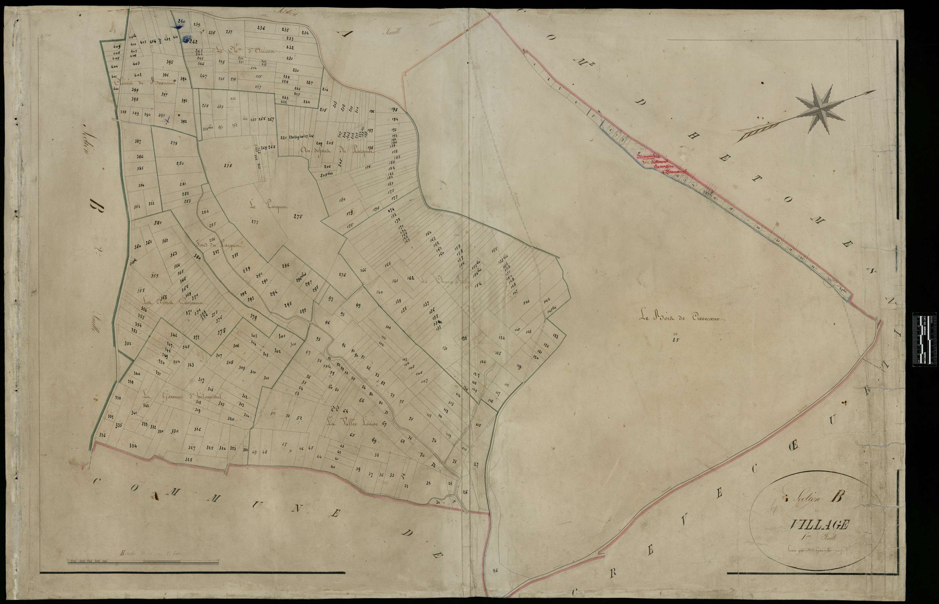 Lihus - Cadastre napoléonien, section B1