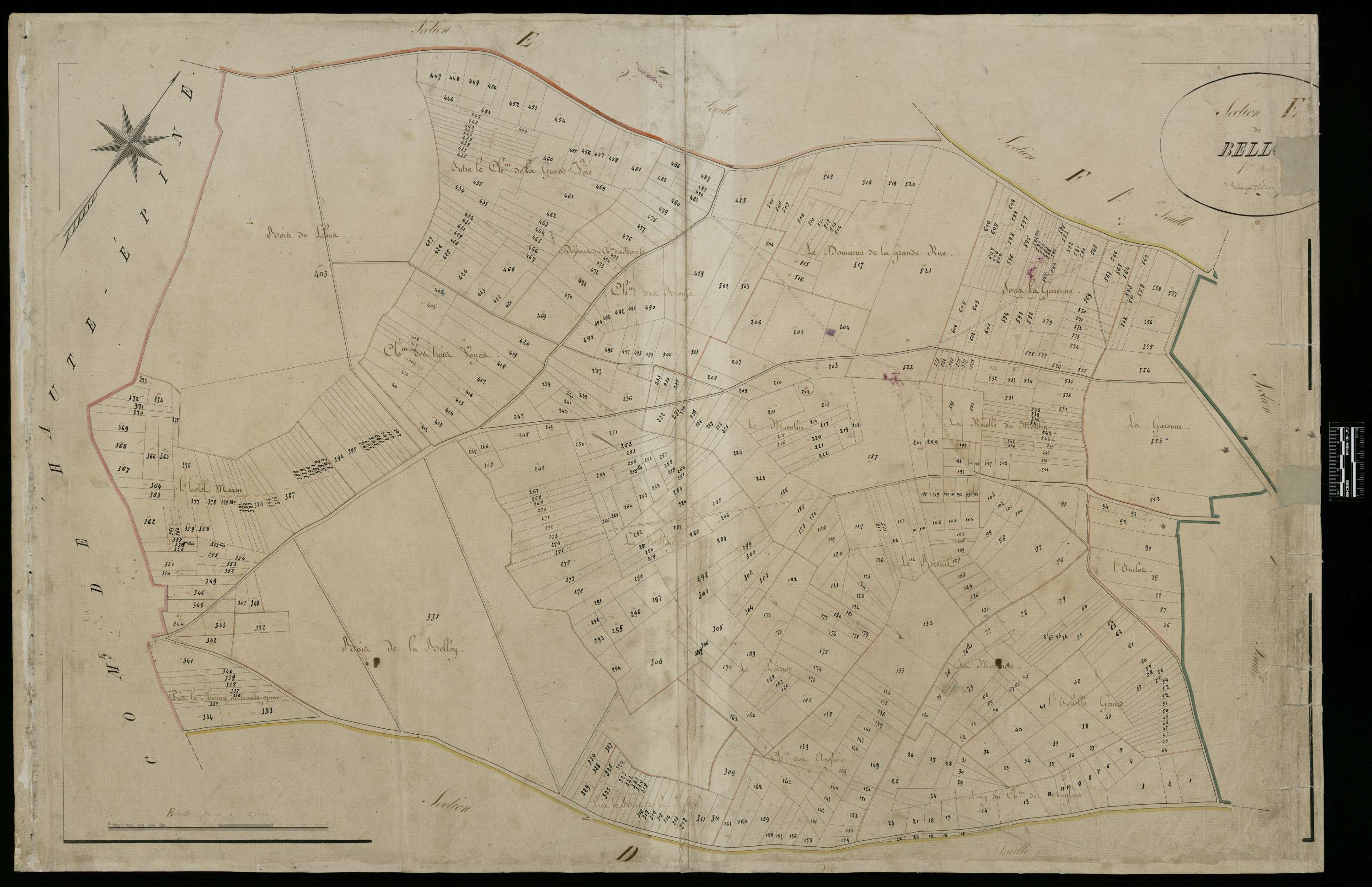Lihus - Cadastre napoléonien, section E1