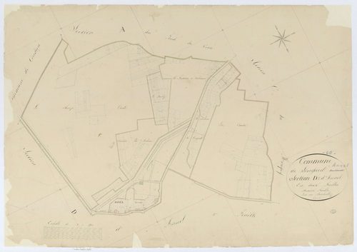 Longueil-Annel - Cadastre napoléonien, section D1
