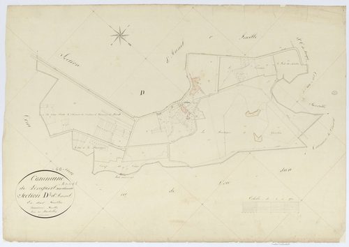 Longueil-Annel - Cadastre napoléonien, section D2