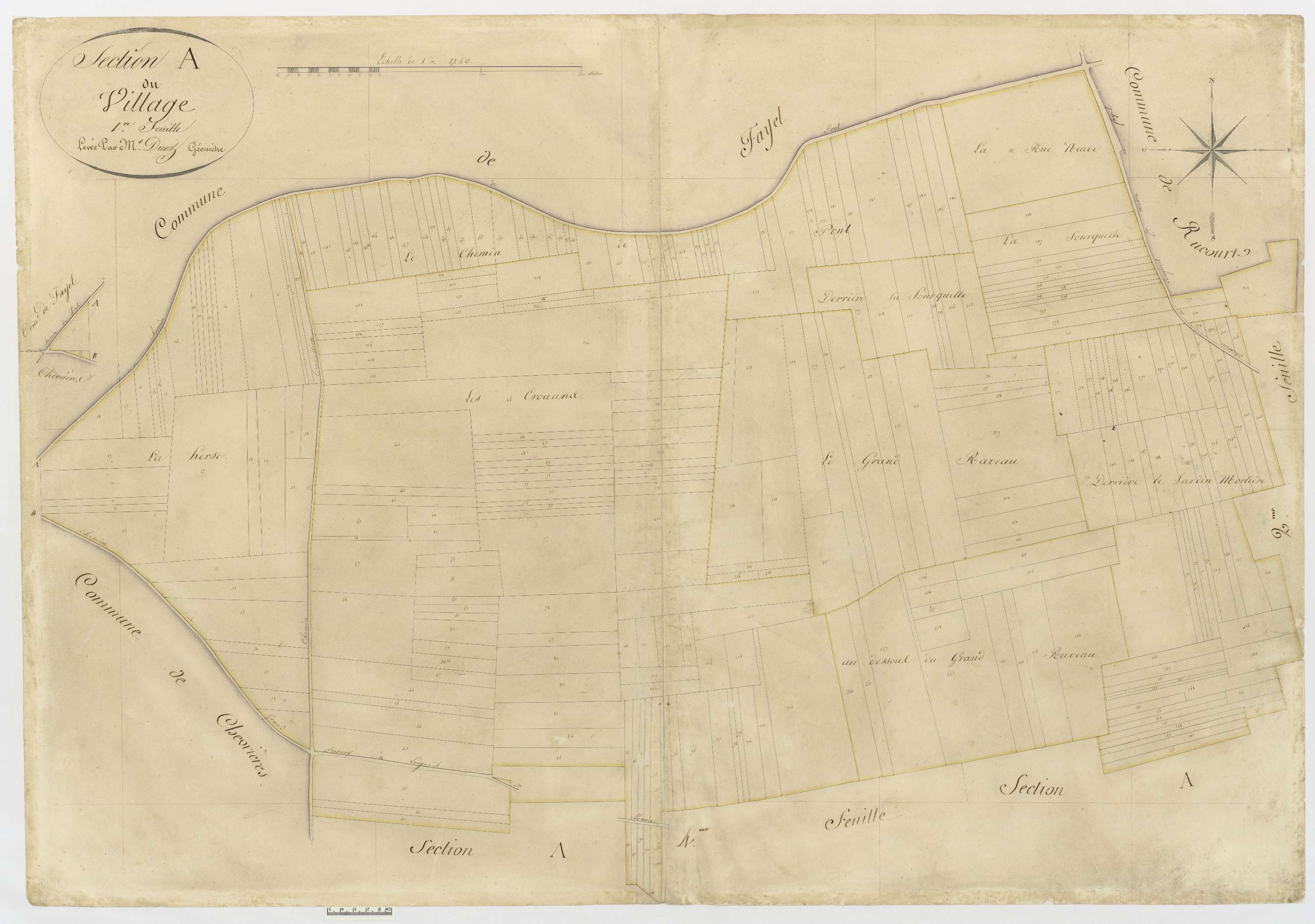 Longueil-Sainte-Marie - Cadastre napoléonien, section A1