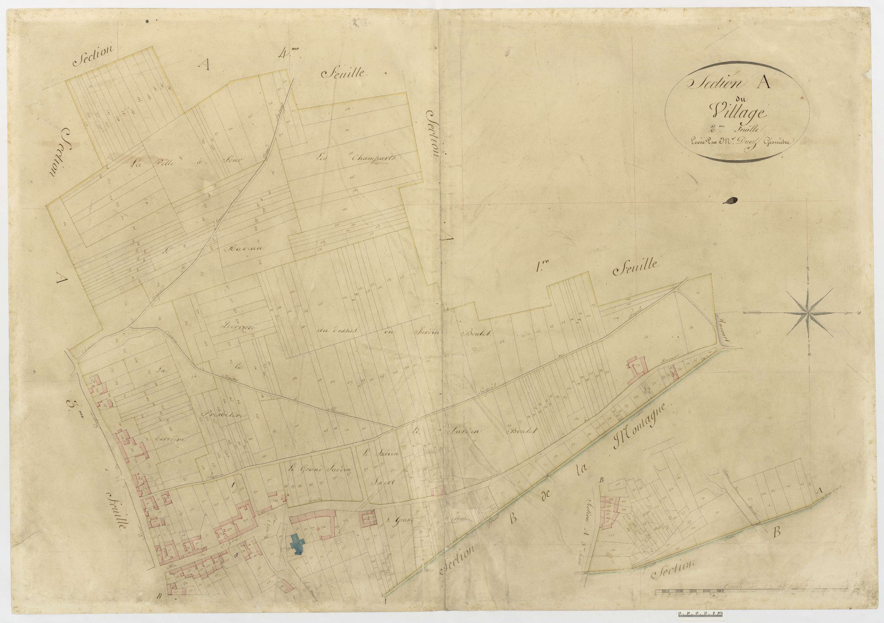Longueil-Sainte-Marie - Cadastre napoléonien, section A2