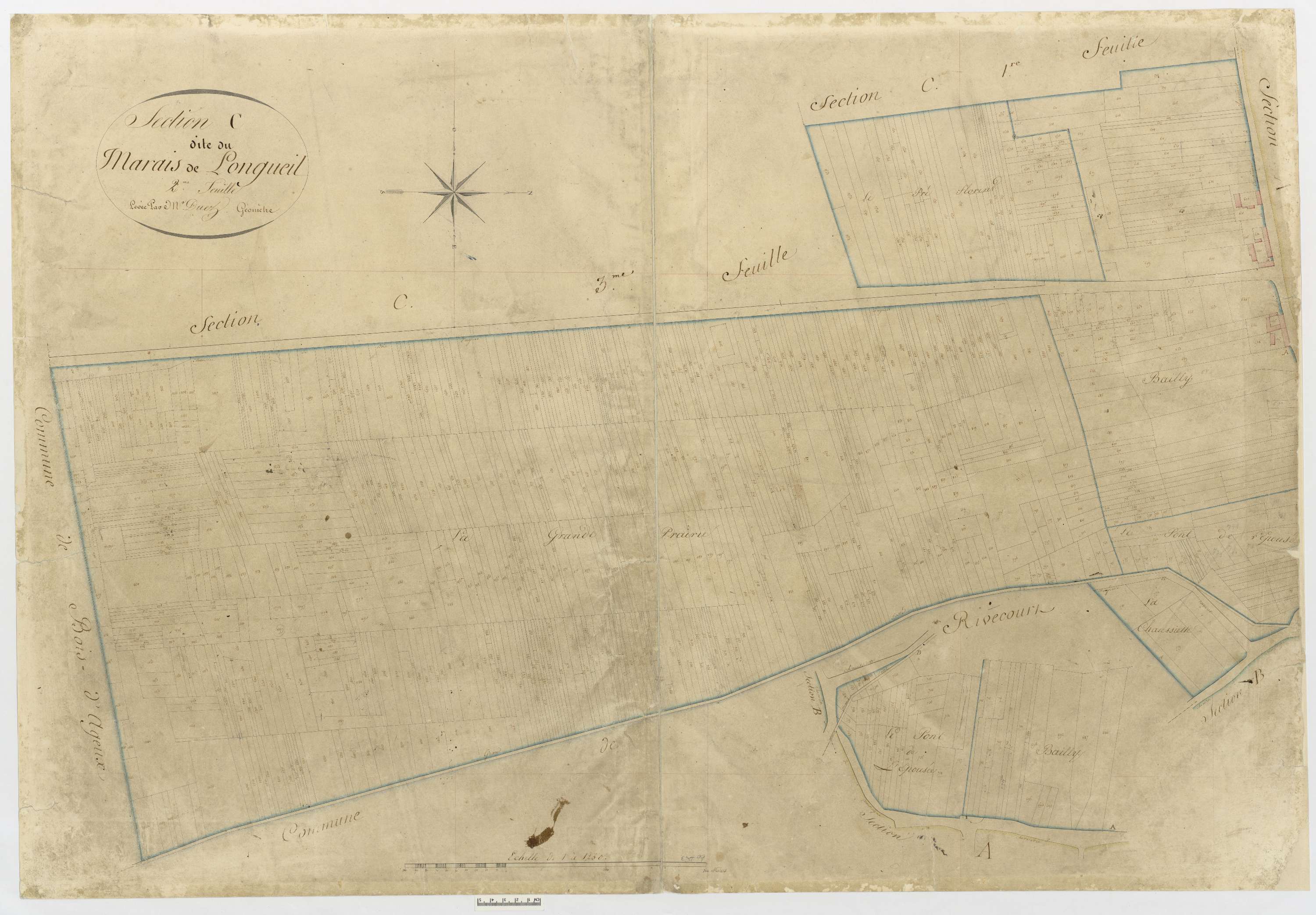 Longueil-Sainte-Marie - Cadastre napoléonien, section C2