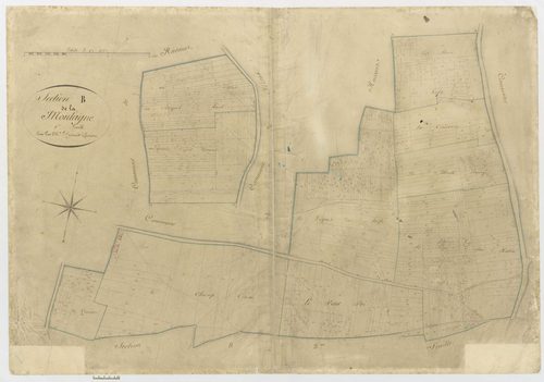 Longueil-Sainte-Marie - Cadastre napoléonien, section B1