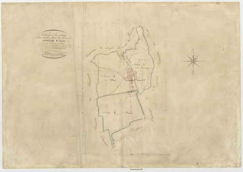Longueil-Sainte-Marie - Cadastre napoléonien, tableau d'assemblage