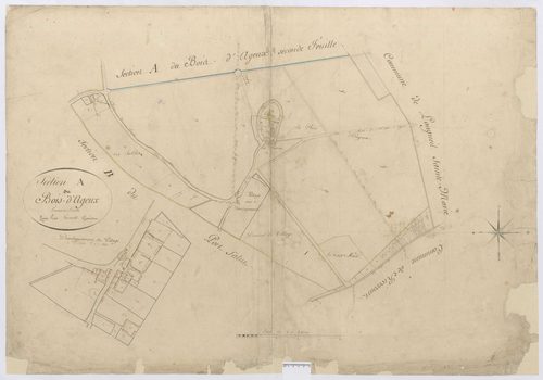 Longueil-Sainte-Marie - Cadastre napoléonien, section A1 de Bois d'Ageux