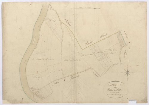 Longueil-Sainte-Marie - Cadastre napoléonien, section B2 de Bois d'Ageux