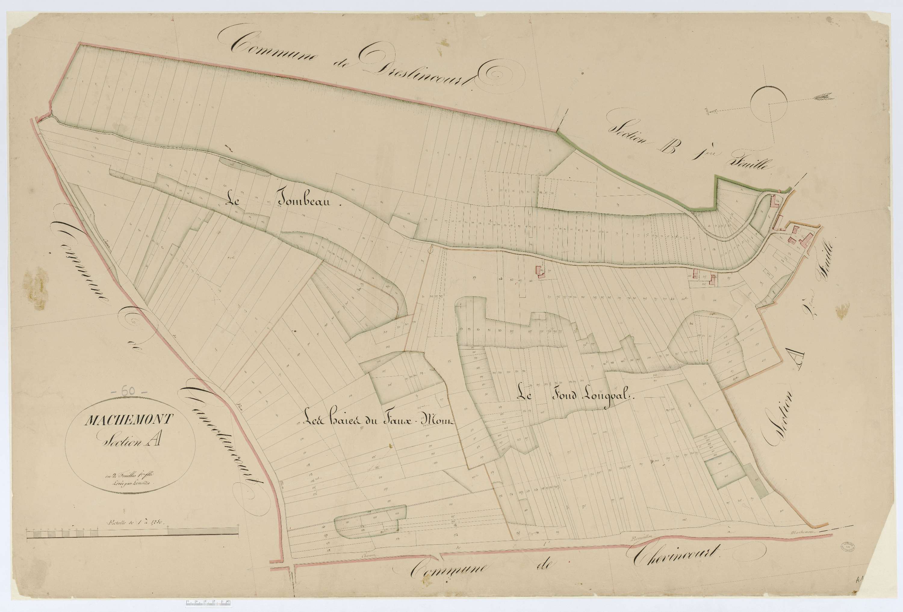 Machemont - Cadastre napoléonien, section A1
