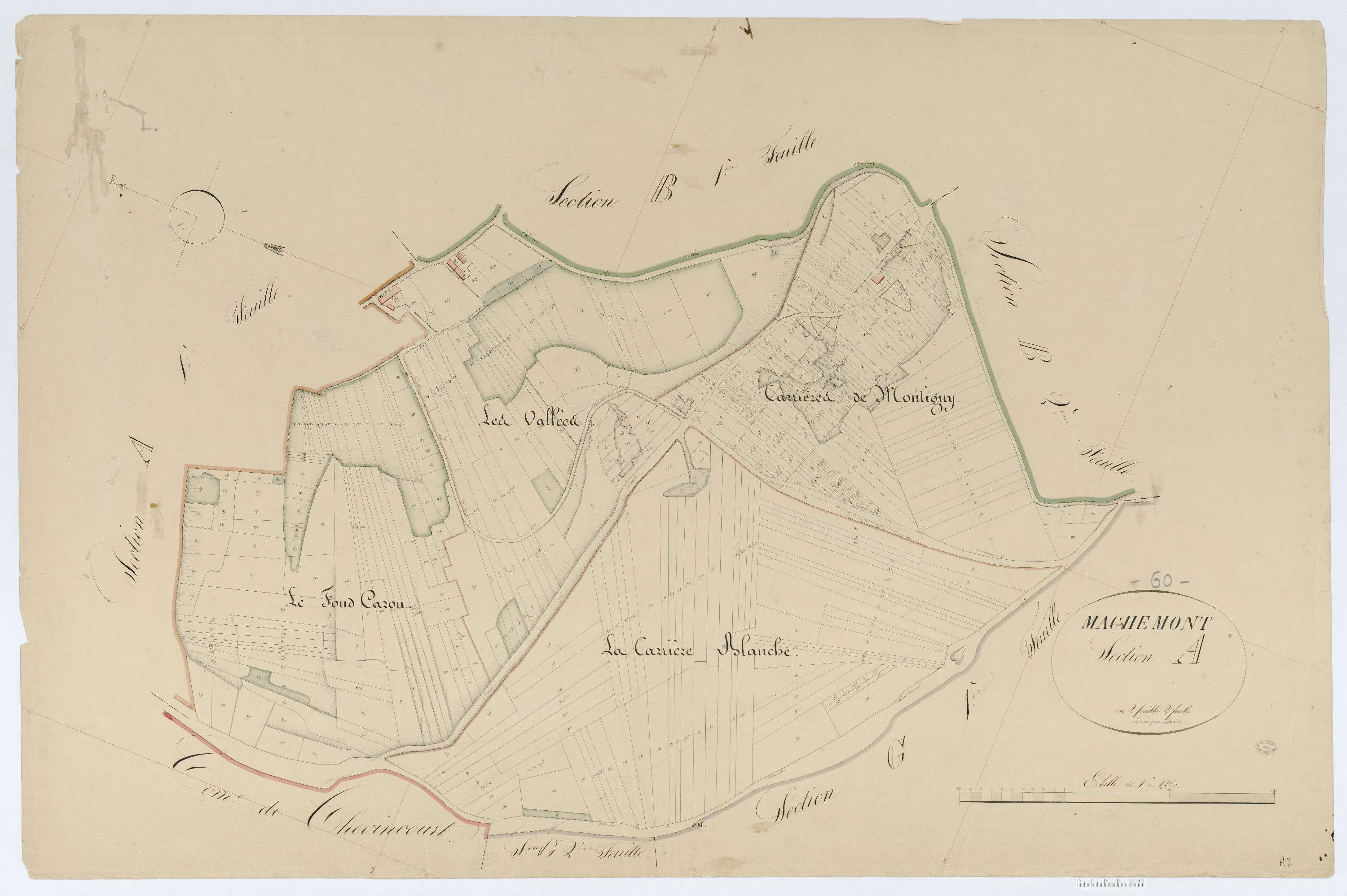 Machemont - Cadastre napoléonien, section A2