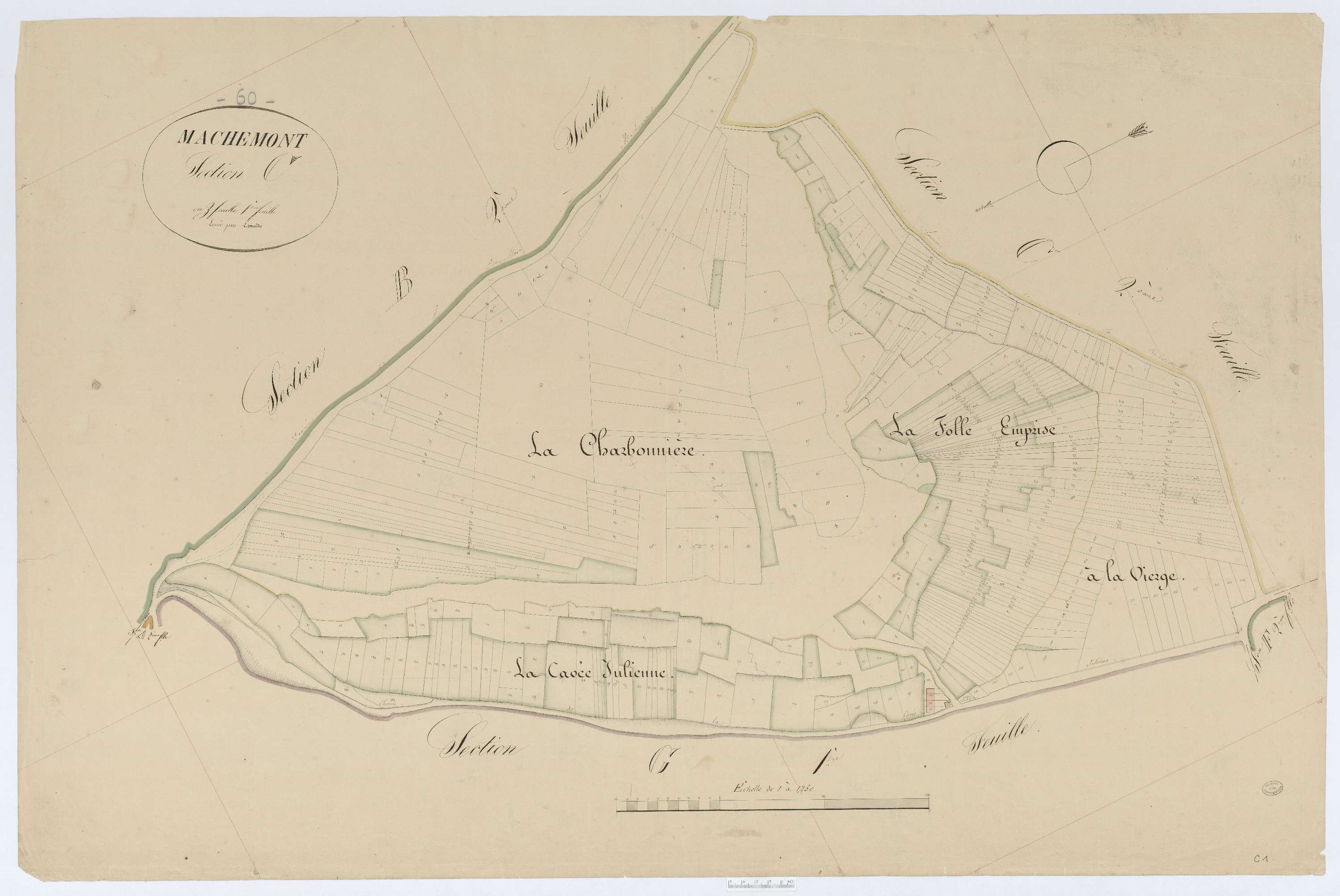 Machemont - Cadastre napoléonien, section C1