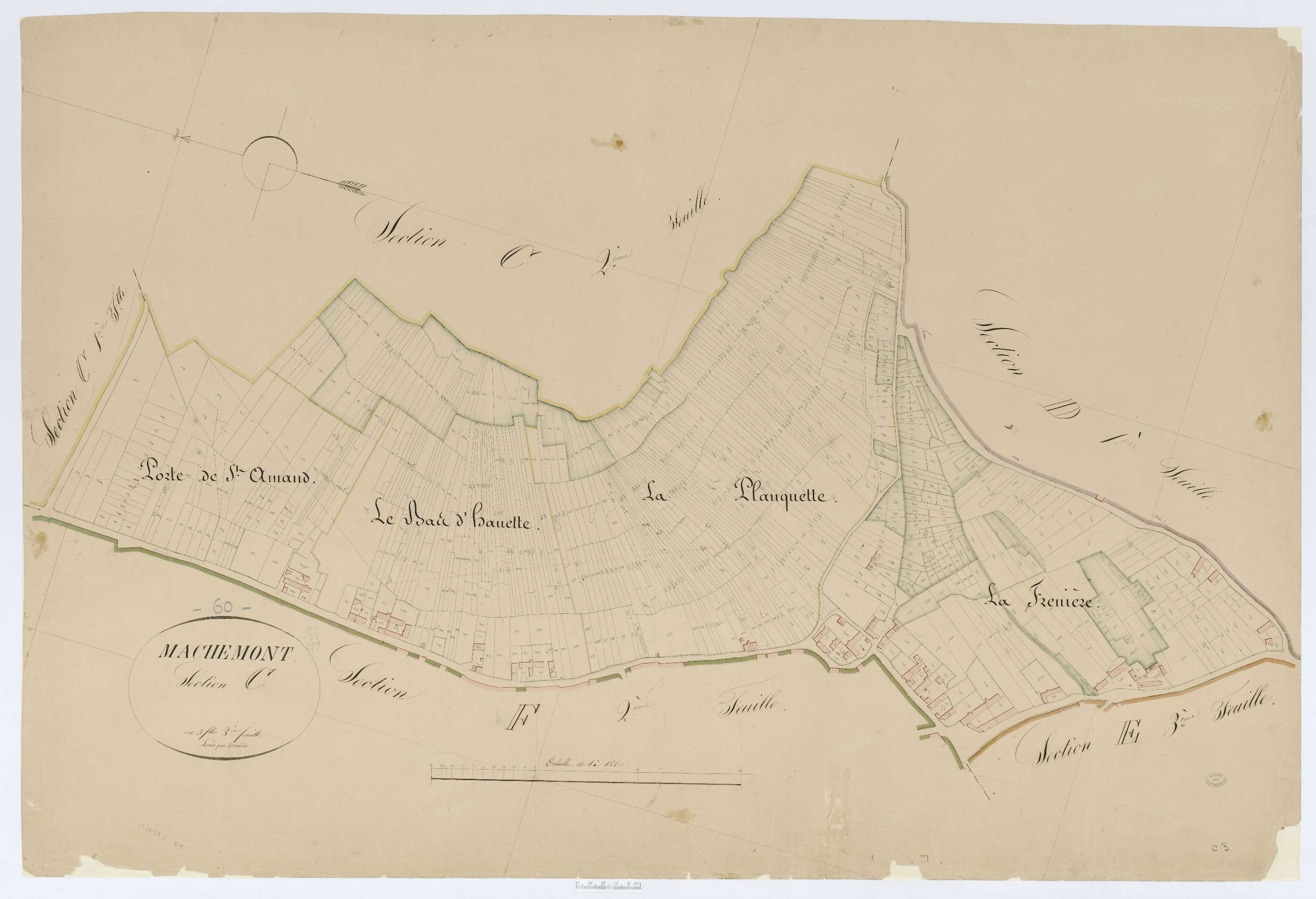 Machemont - Cadastre napoléonien, section C3