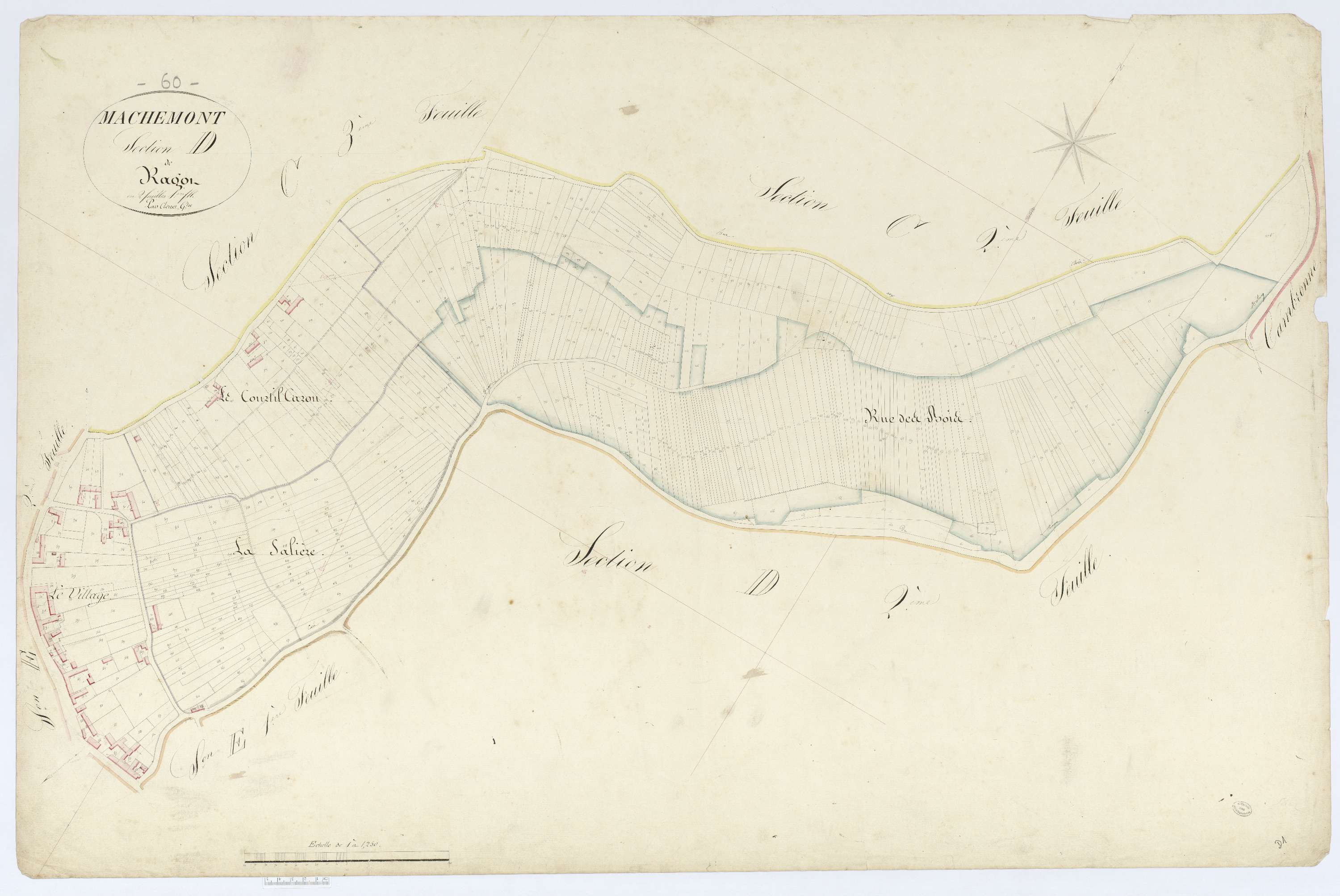 Machemont - Cadastre napoléonien, section D1
