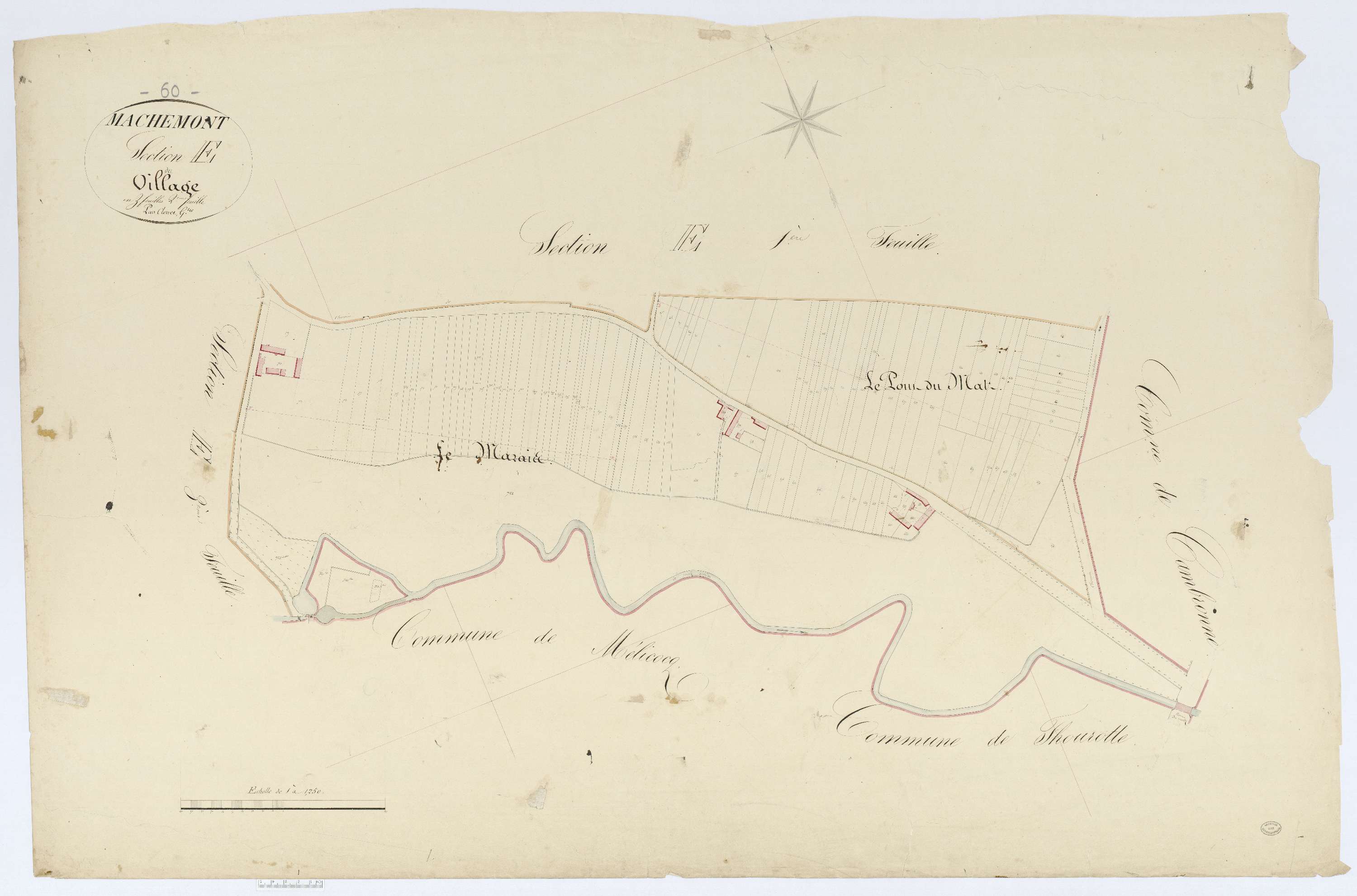 Machemont - Cadastre napoléonien, section E2
