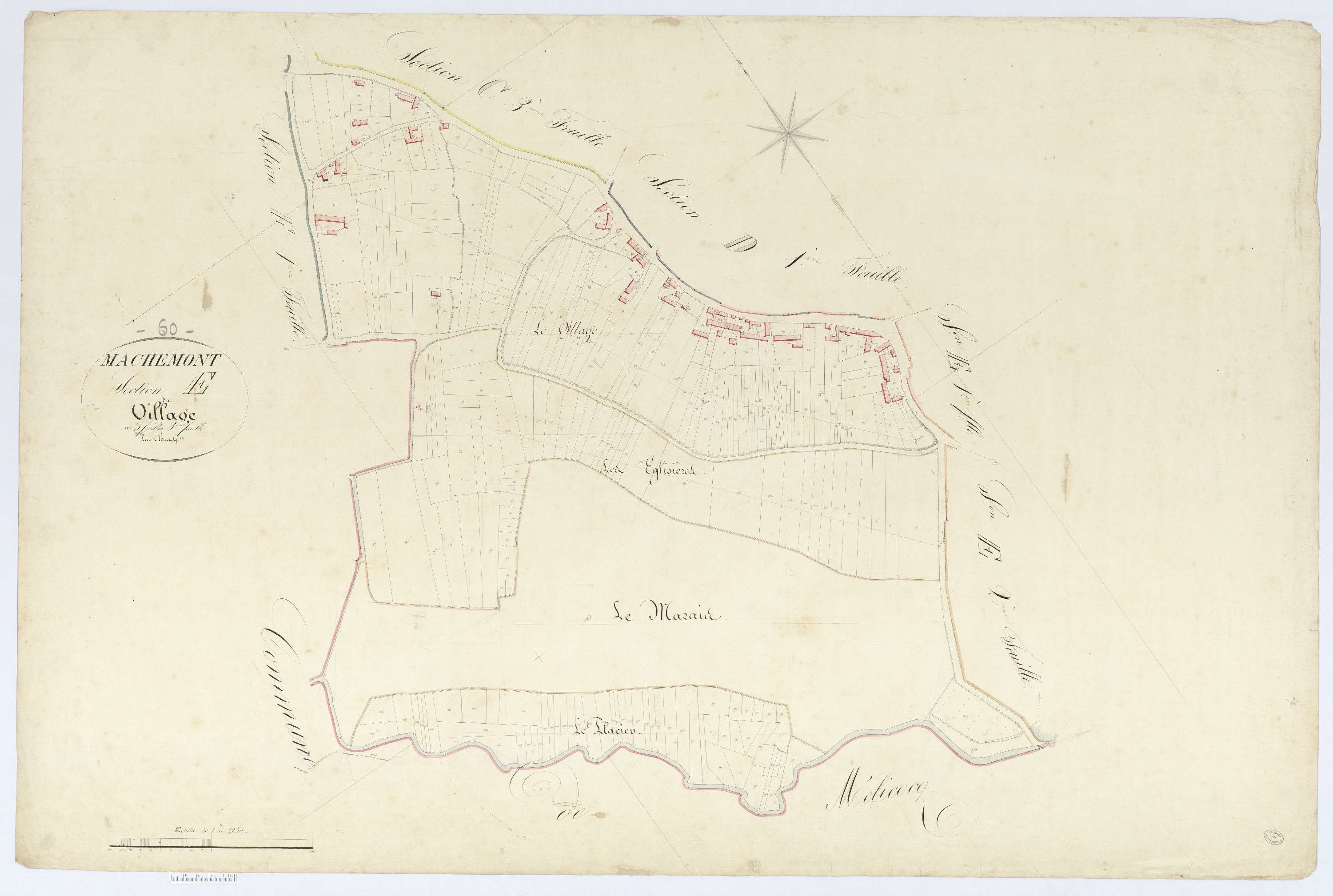 Machemont - Cadastre napoléonien, section E3