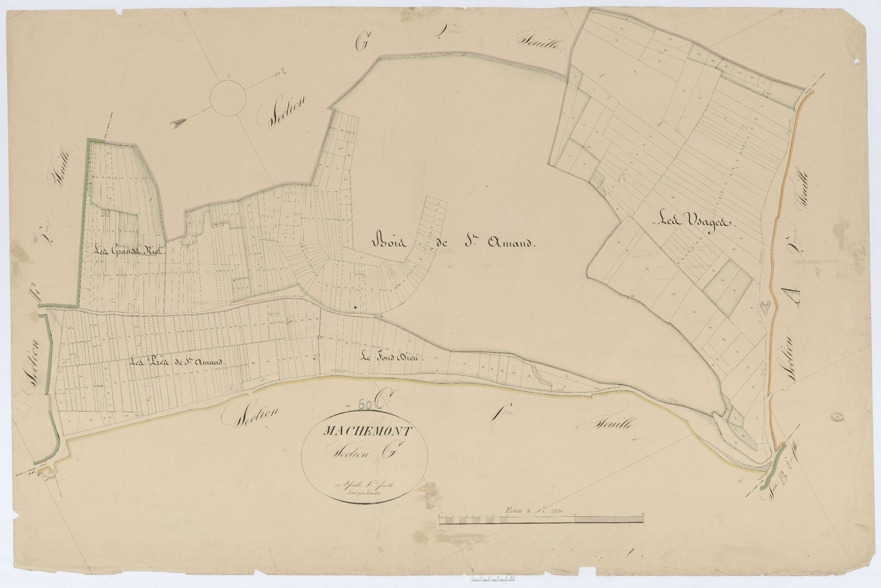 Machemont - Cadastre napoléonien, section G1