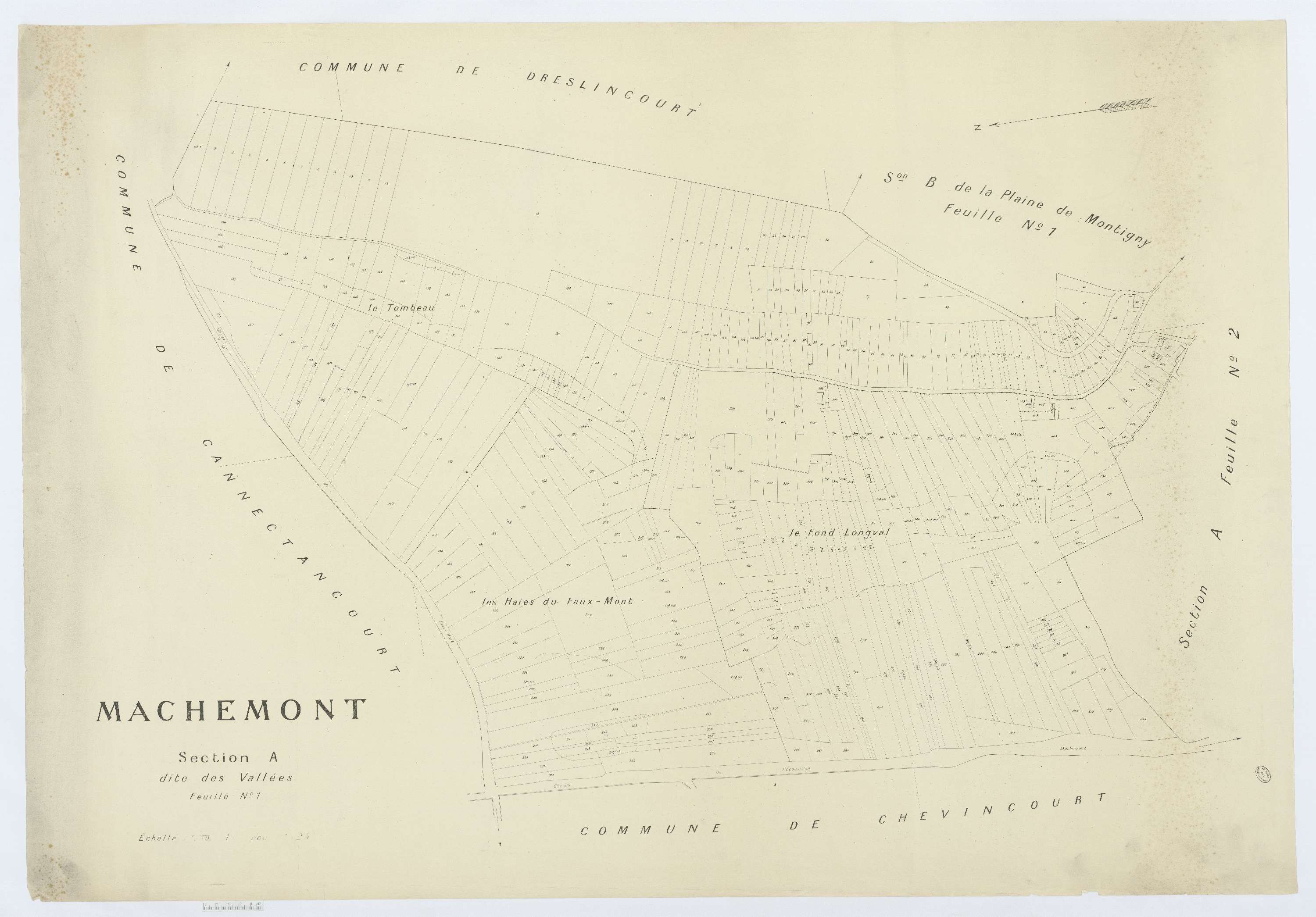 Machemont - Cadastre napoléonien (copie), section A1