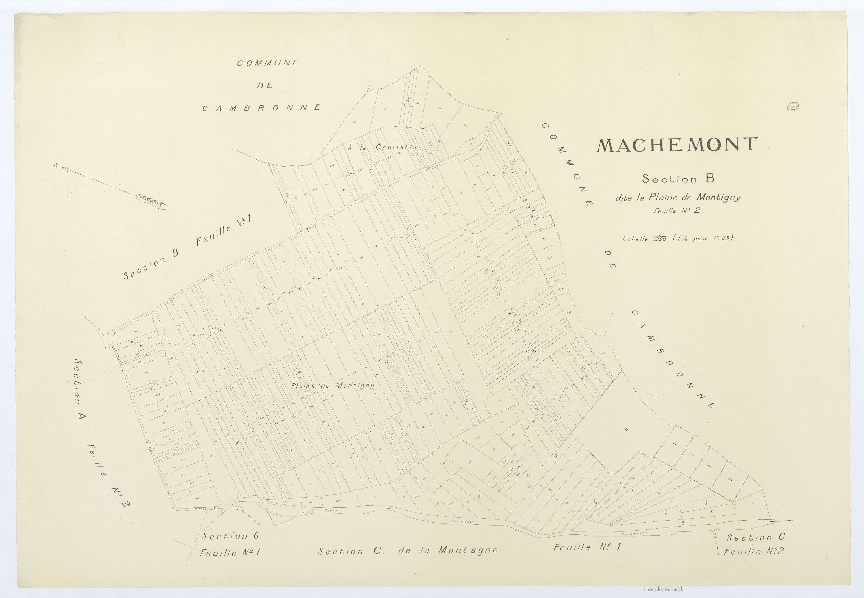 Machemont - Cadastre napoléonien (copie), section B2