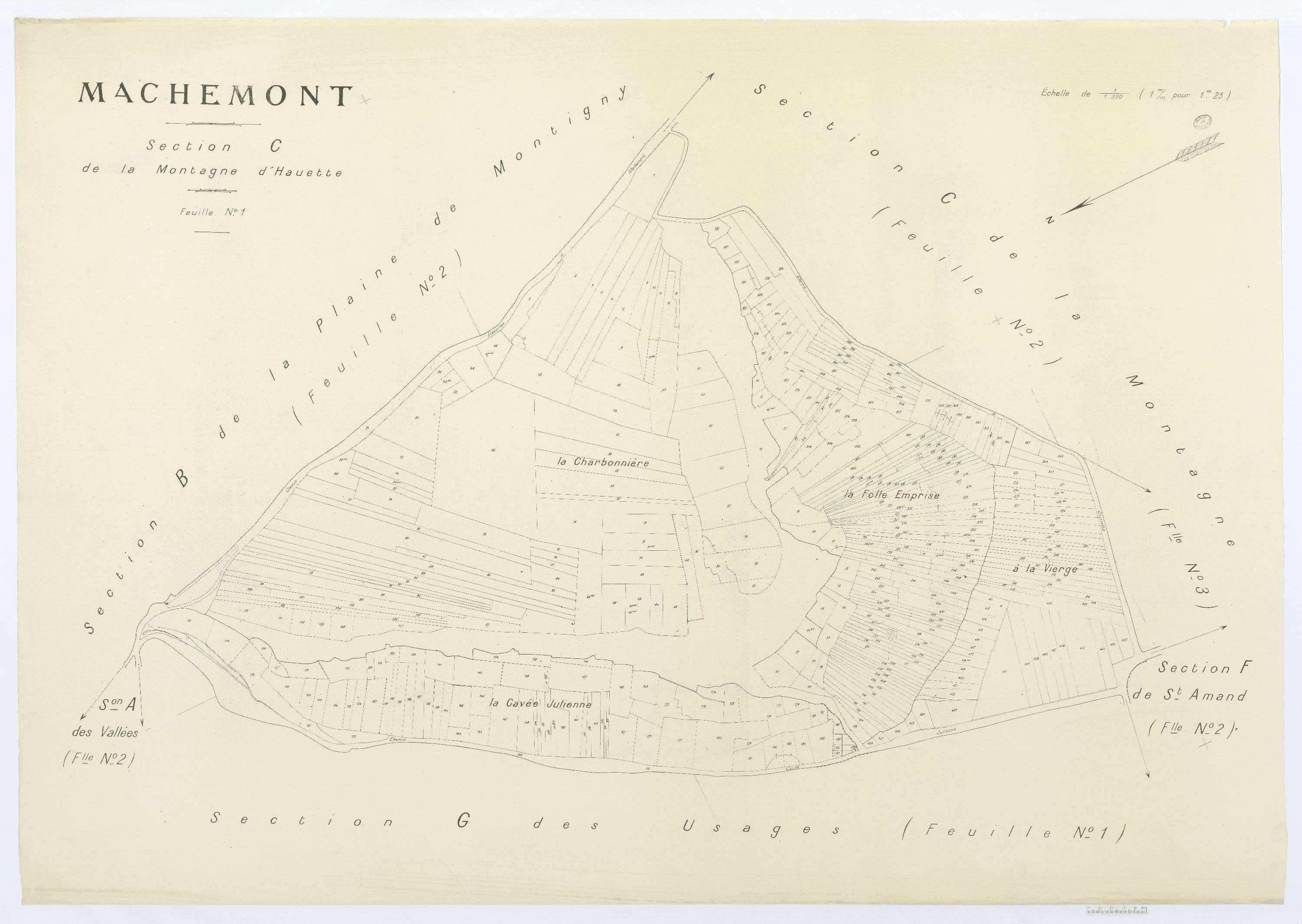 Machemont - Cadastre napoléonien (copie), section C1