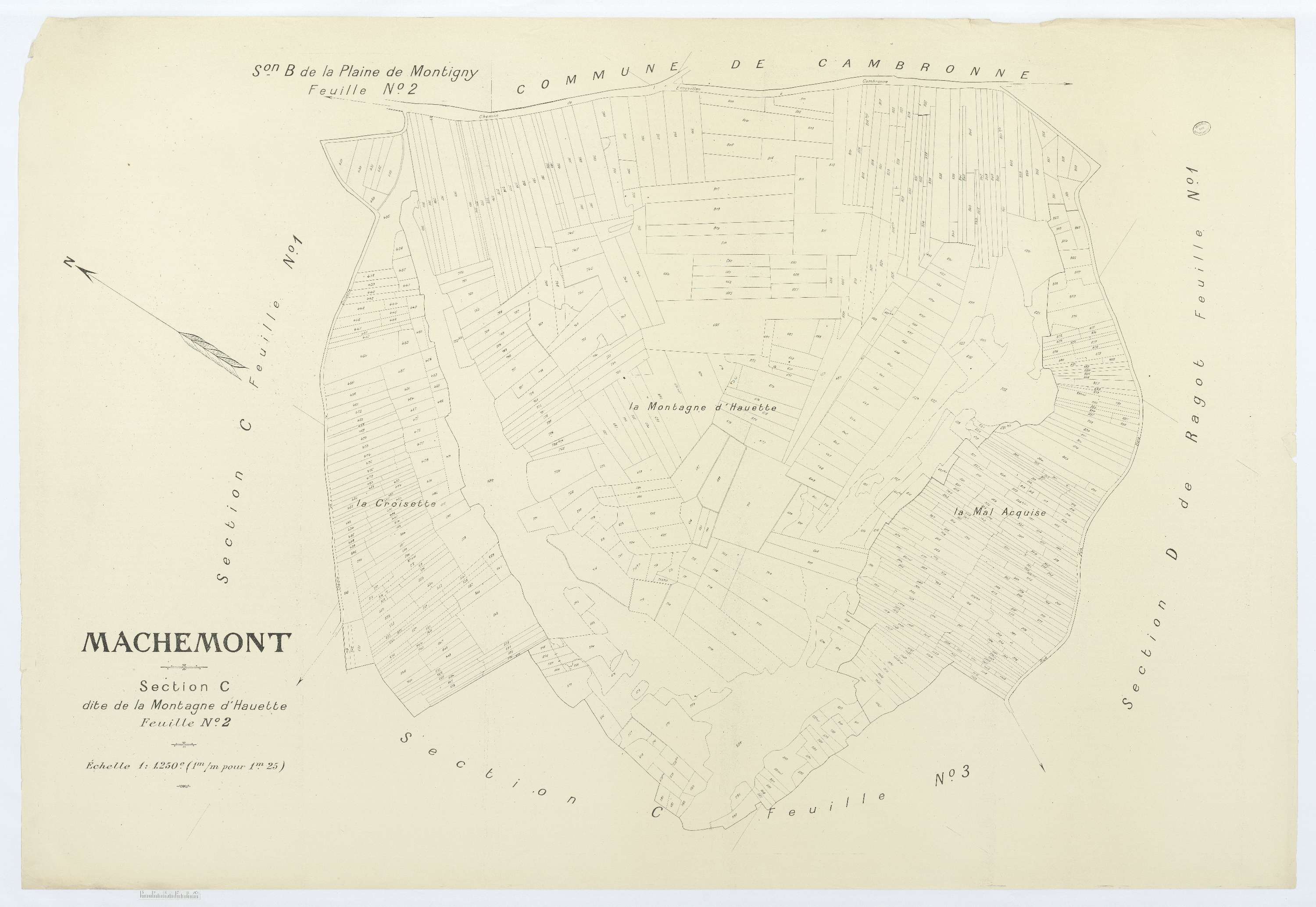 Machemont - Cadastre napoléonien (copie), section C2