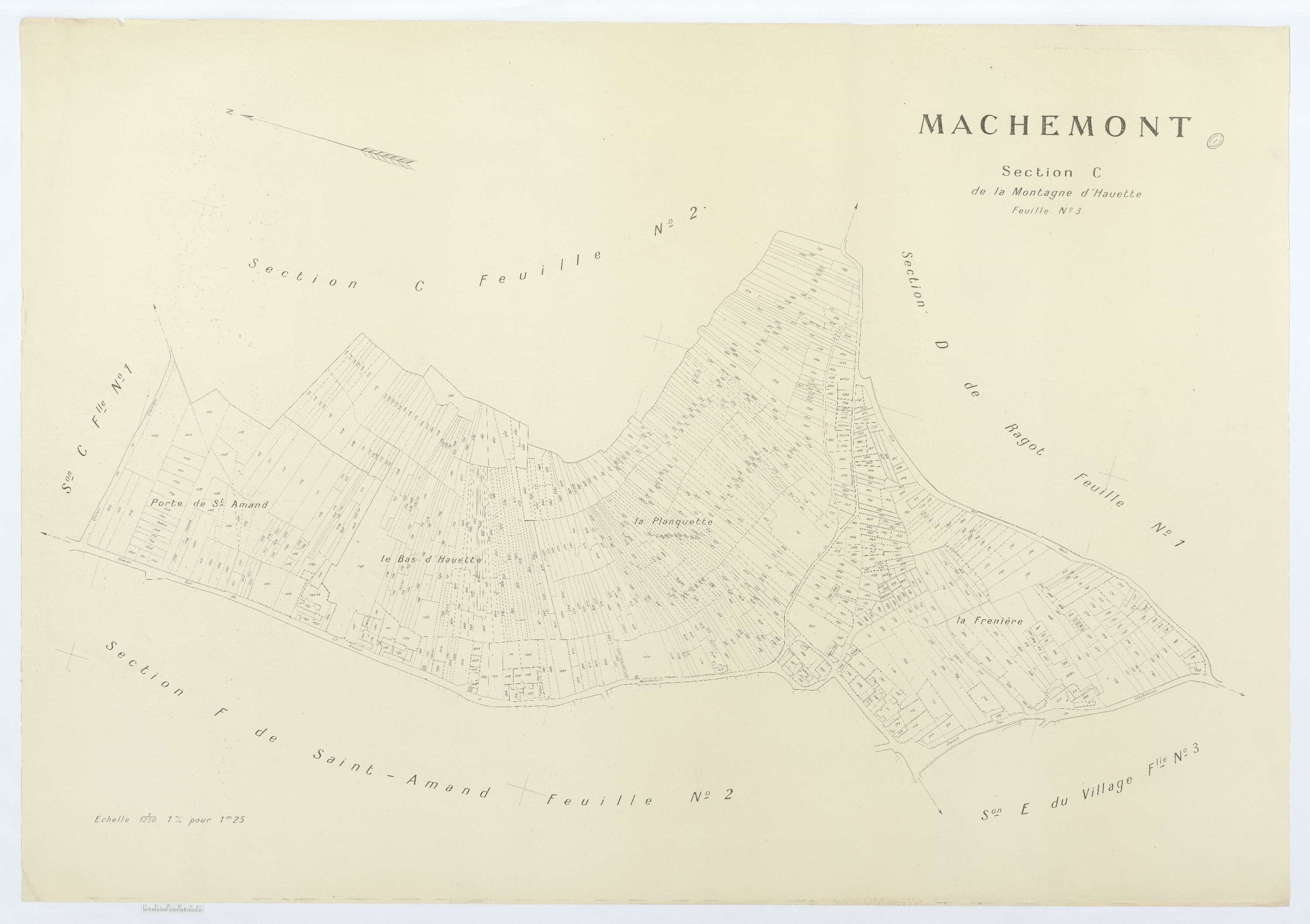 Machemont - Cadastre napoléonien (copie), section C3
