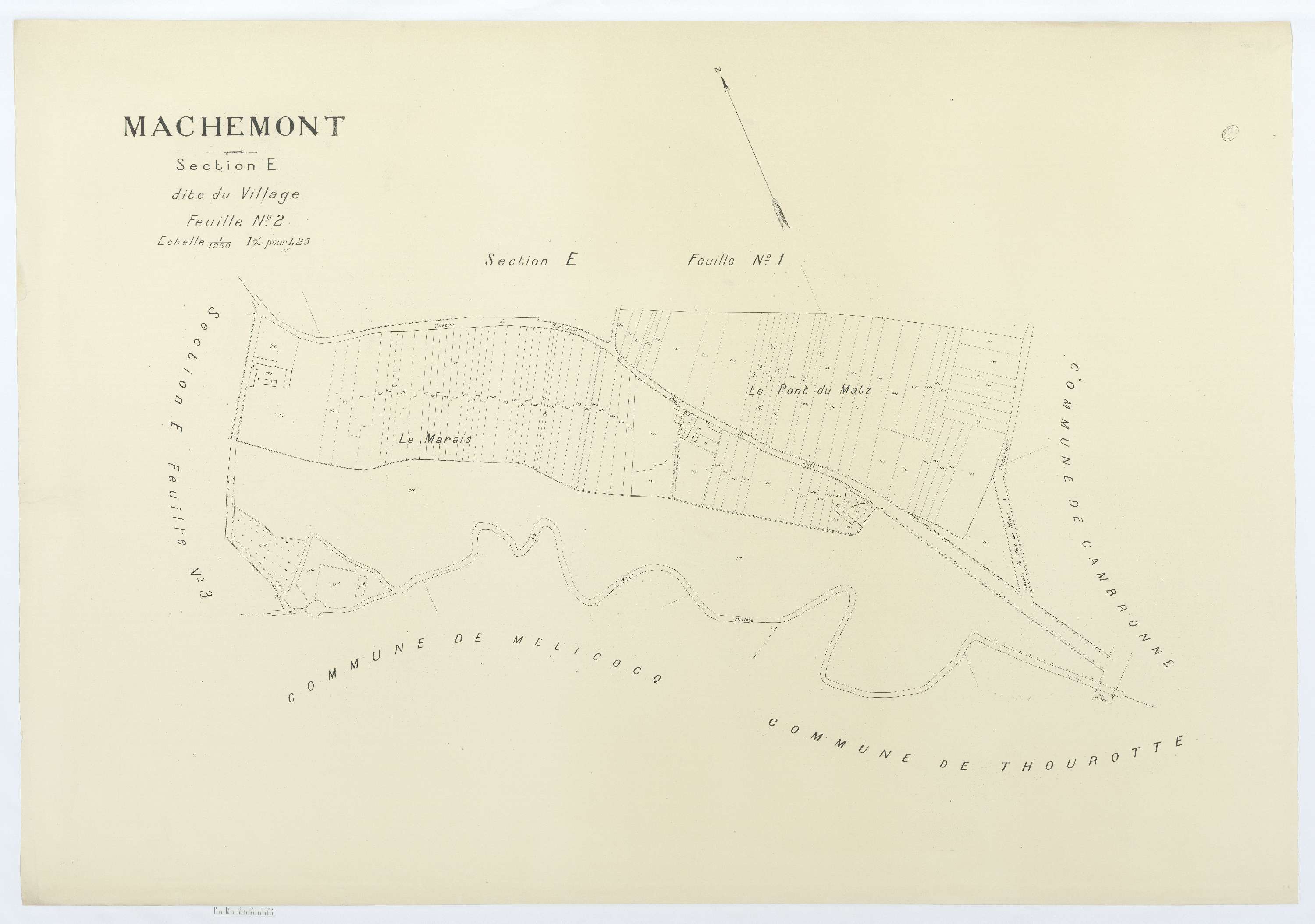 Machemont - Cadastre napoléonien (copie), section E2