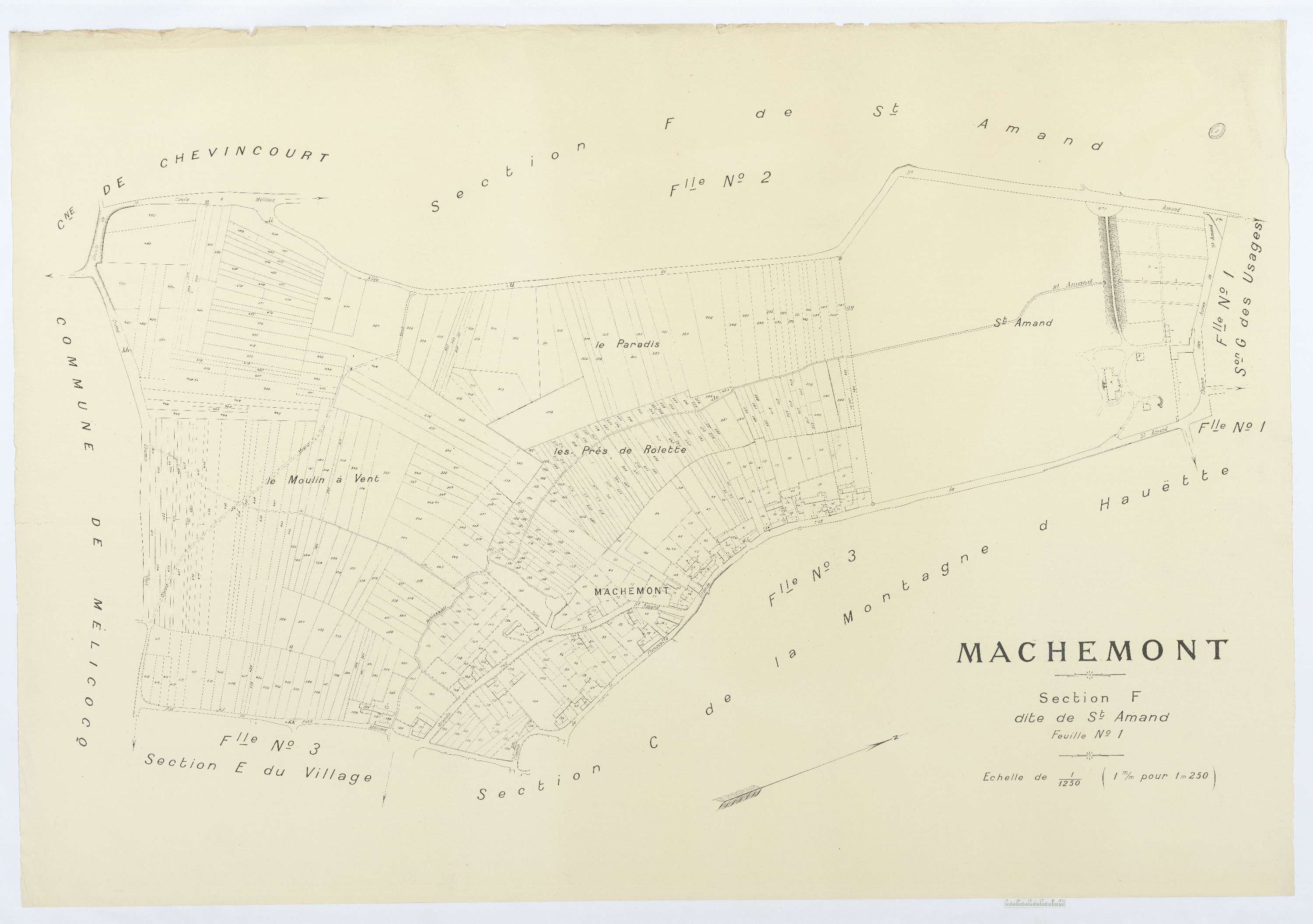 Machemont - Cadastre napoléonien (copie), section F1