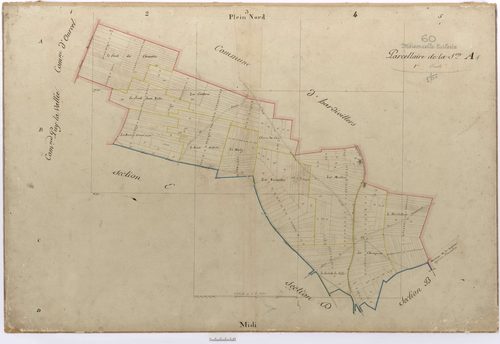 Maisoncelle-Tuilerie - Cadastre napoléonien, section A1
