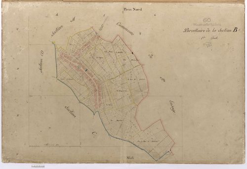 Maisoncelle-Tuilerie - Cadastre napoléonien, section B1