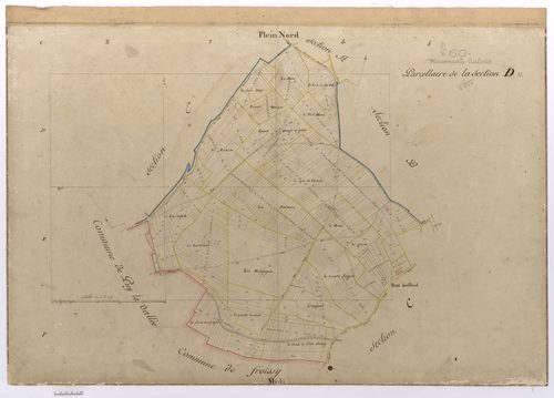 Maisoncelle-Tuilerie - Cadastre napoléonien, section D