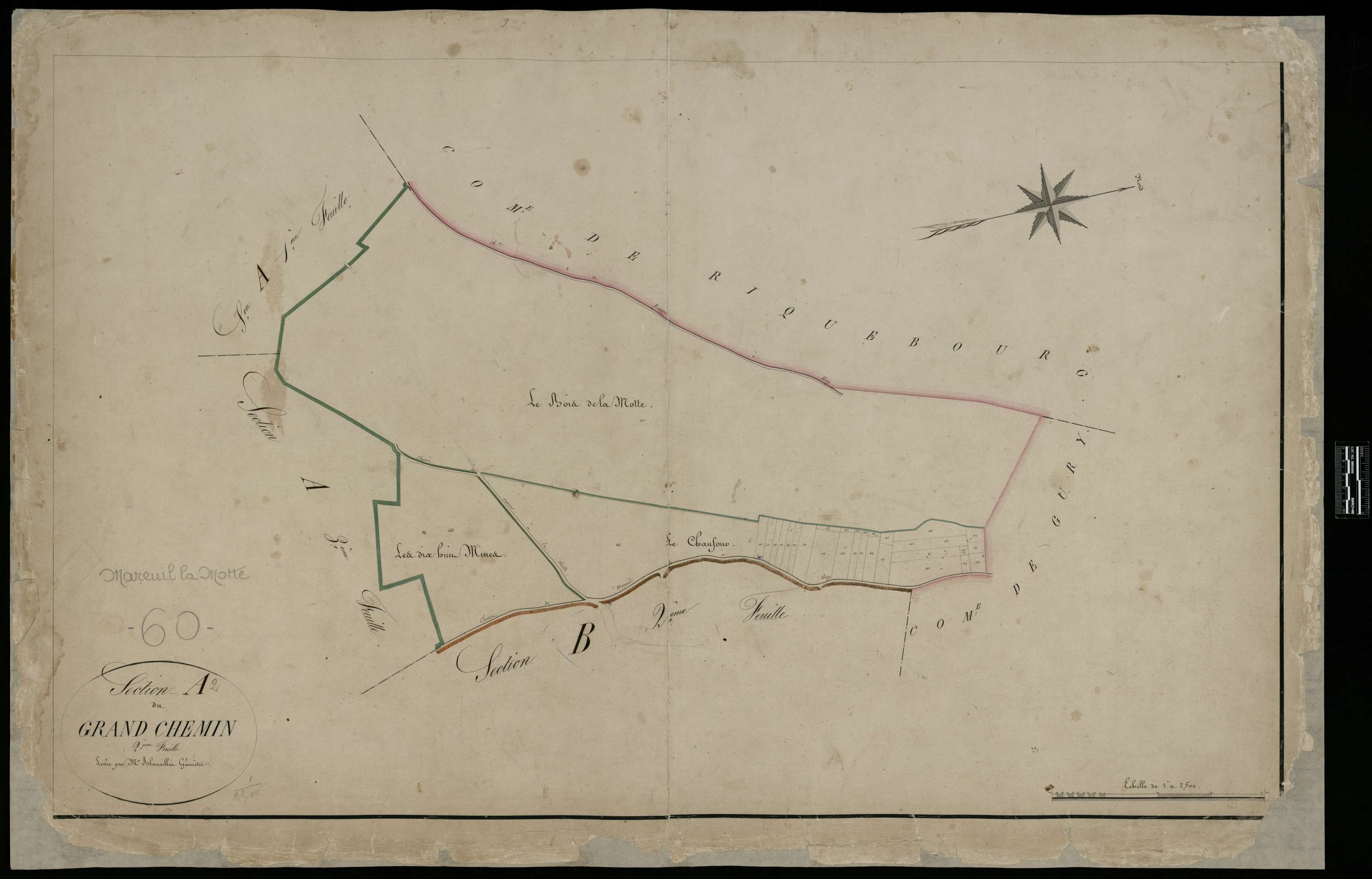 Mareuil-la-Motte - Cadastre napoléonien, section A2