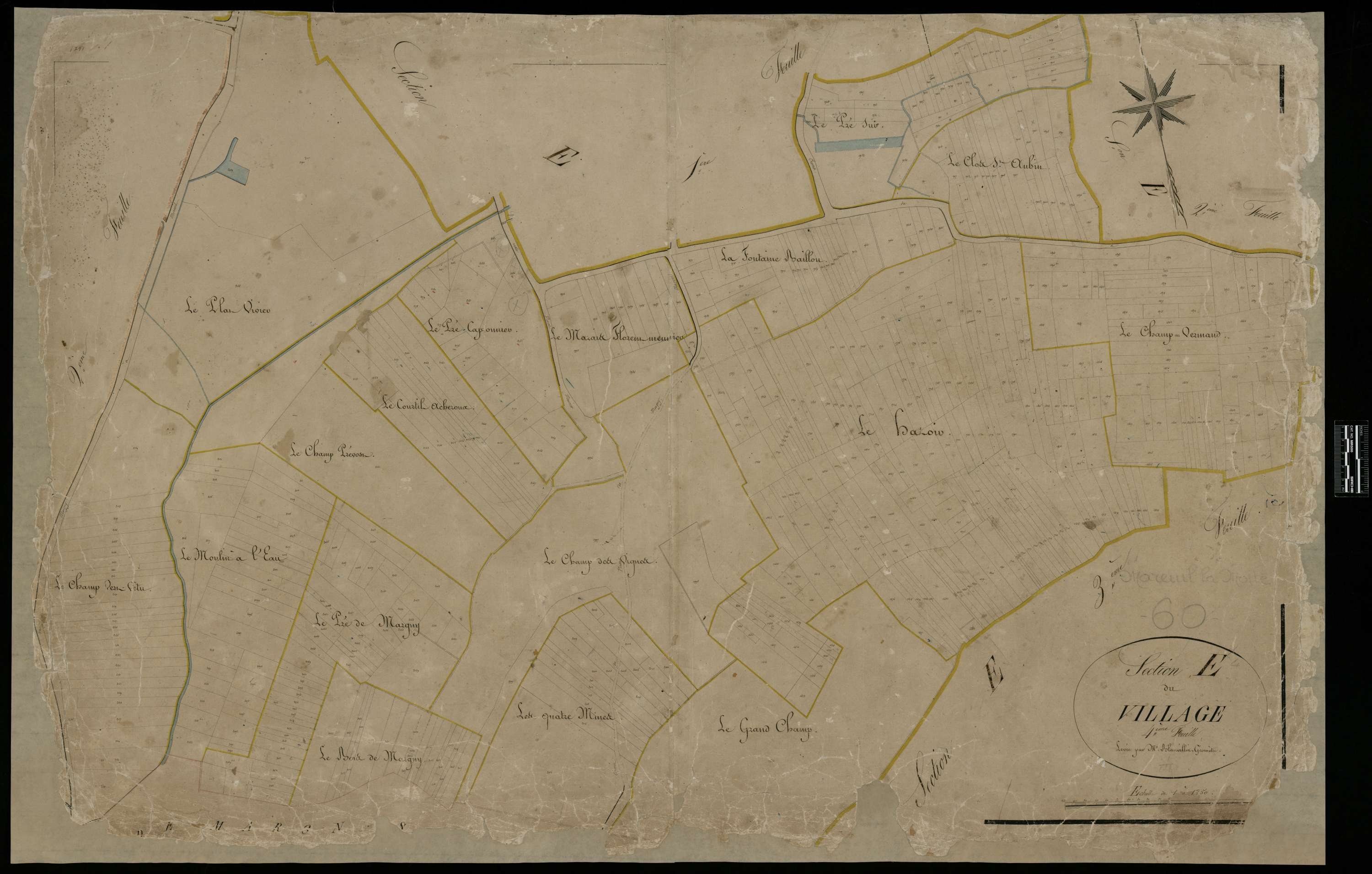 Mareuil-la-Motte - Cadastre napoléonien, section E4