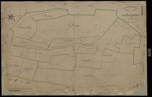 Mareuil-la-Motte - Cadastre napoléonien, section A3