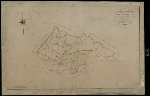 Mareuil-la-Motte - Cadastre napoléonien, tableau d'assemblage