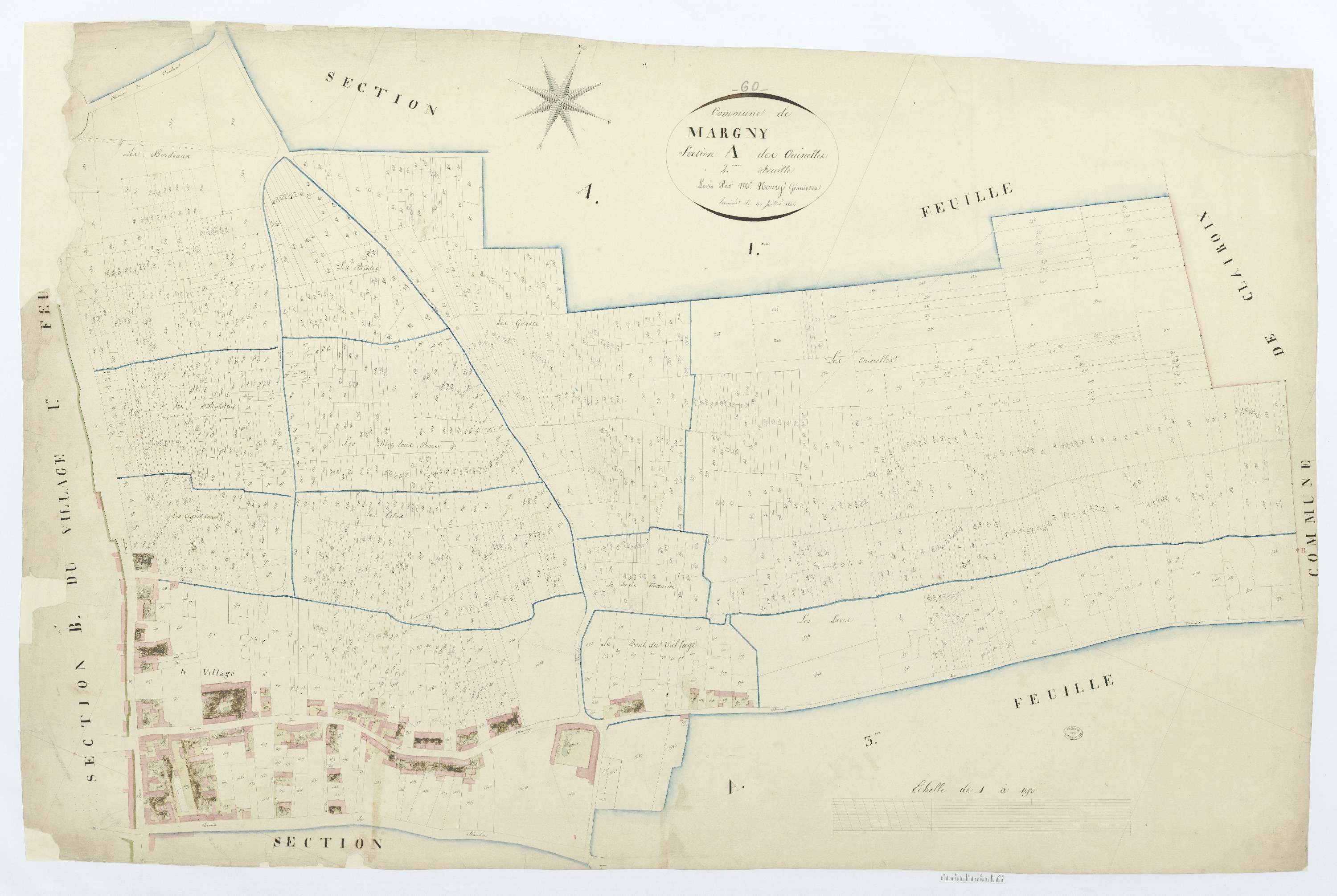 Margny-lès-Compiègne - Cadastre napoléonien, section A2