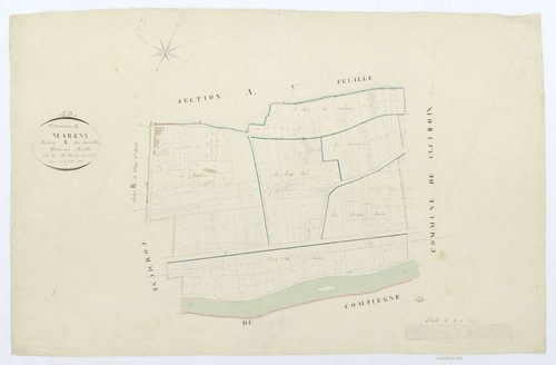 Margny-lès-Compiègne - Cadastre napoléonien, section A3