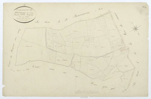 Margny-sur-Matz - Cadastre napoléonien, section D, feuille unique