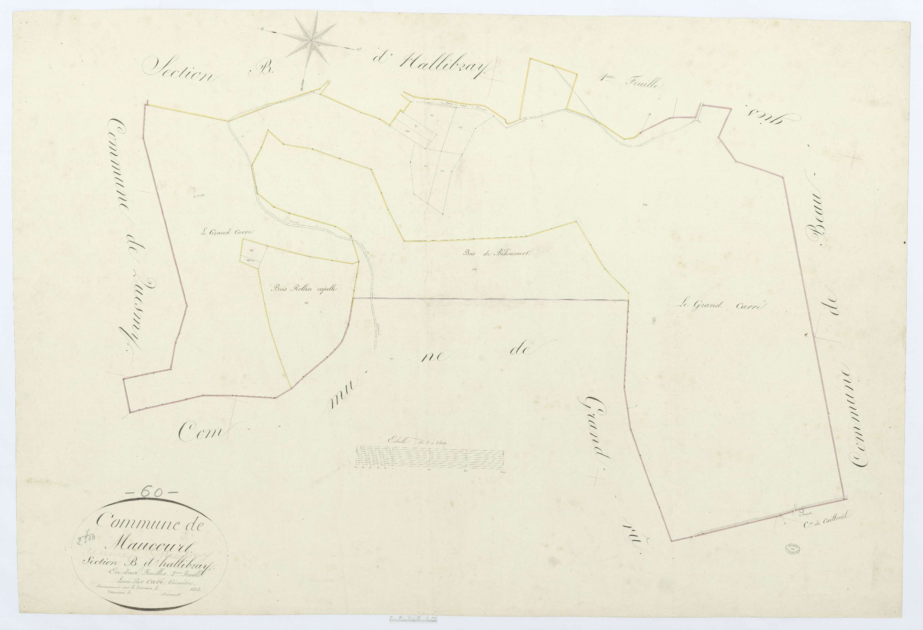 Maucourt - Cadastre napoléonien, section B2