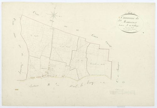 Maucourt - Cadastre napoléonien, section A, feuille unique