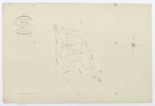 Maucourt - Cadastre napoléonien, tableau d'assemblage